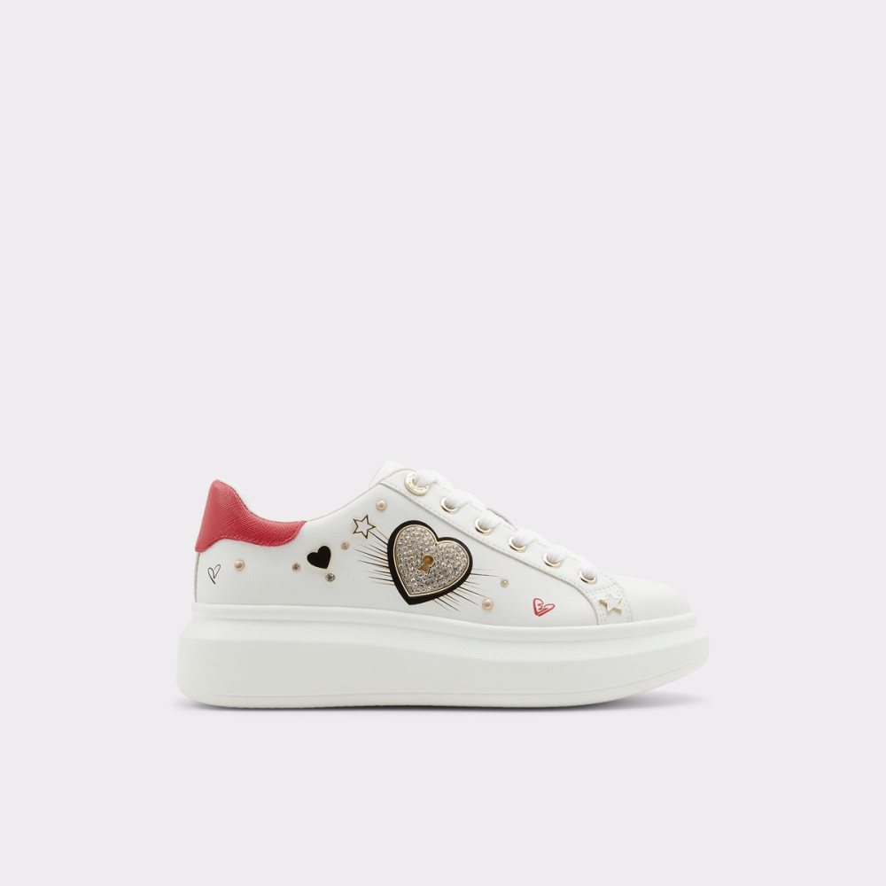 Baskets Aldo Lovekey Low Top - Cup Sole Blanche Femme | GXLX-58137328