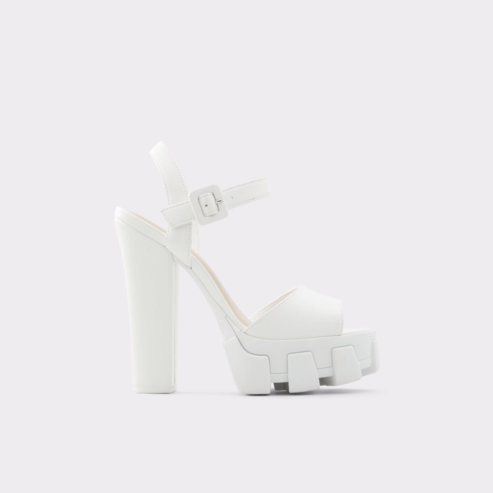 Chaussures Plateforme Aldo Verrajan High Sandal - Blanche Femme | DKUE-34755874