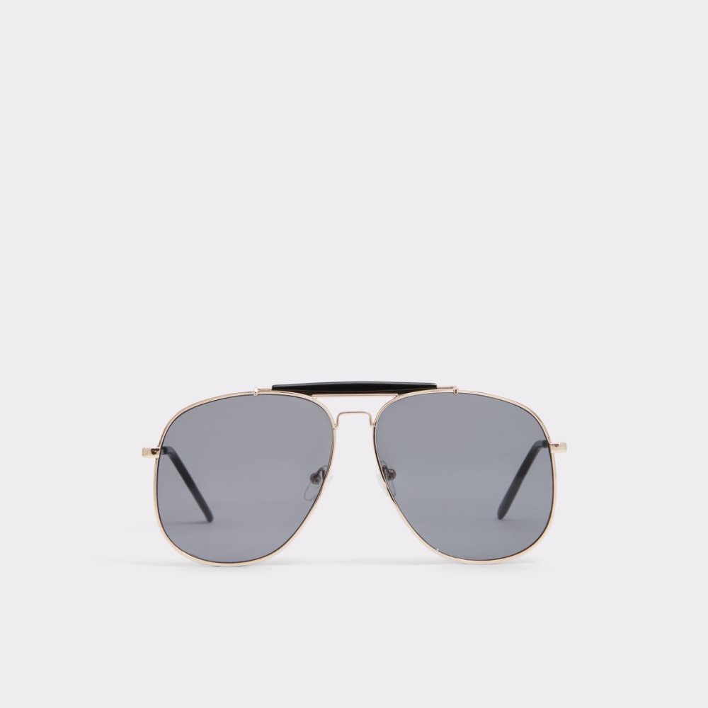 Lunettes de Soleil Aldo Abaunad Aviator Noir Doré Multicolore Femme | FUKD-61090528