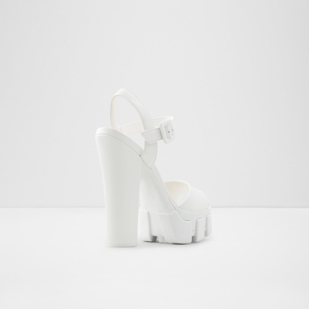 Chaussures Plateforme Aldo Verrajan High Sandal - Blanche Femme | DKUE-34755874