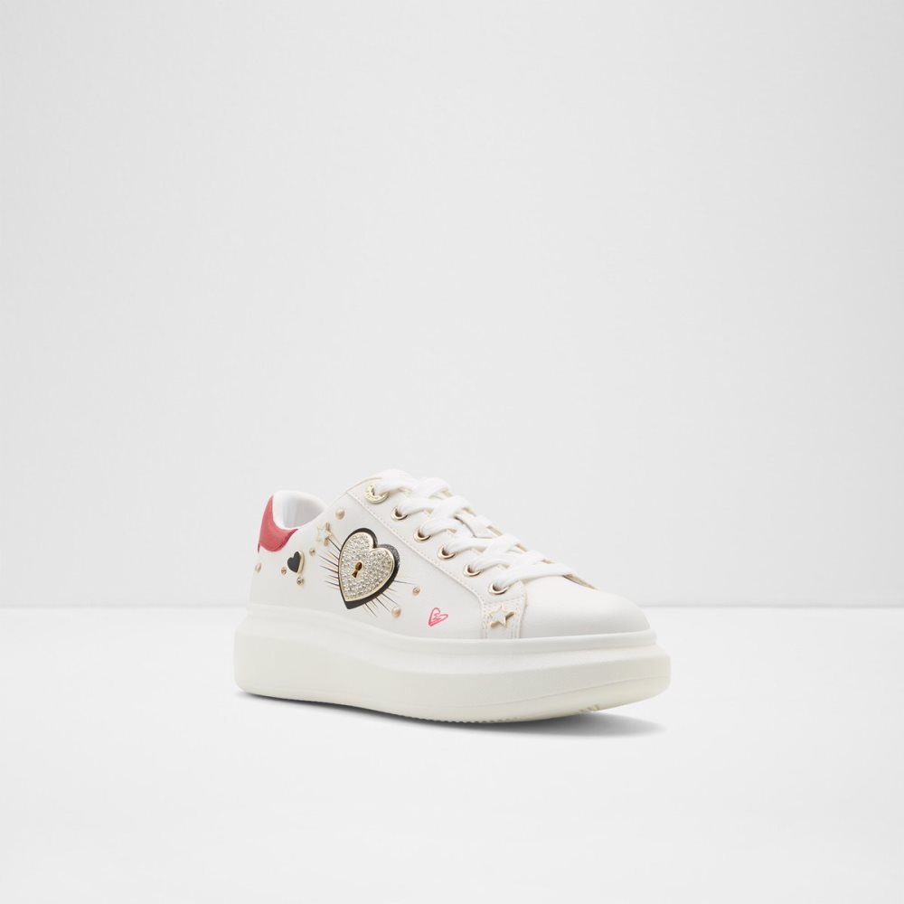 Baskets Aldo Lovekey Low Top - Cup Sole Blanche Femme | GXLX-58137328