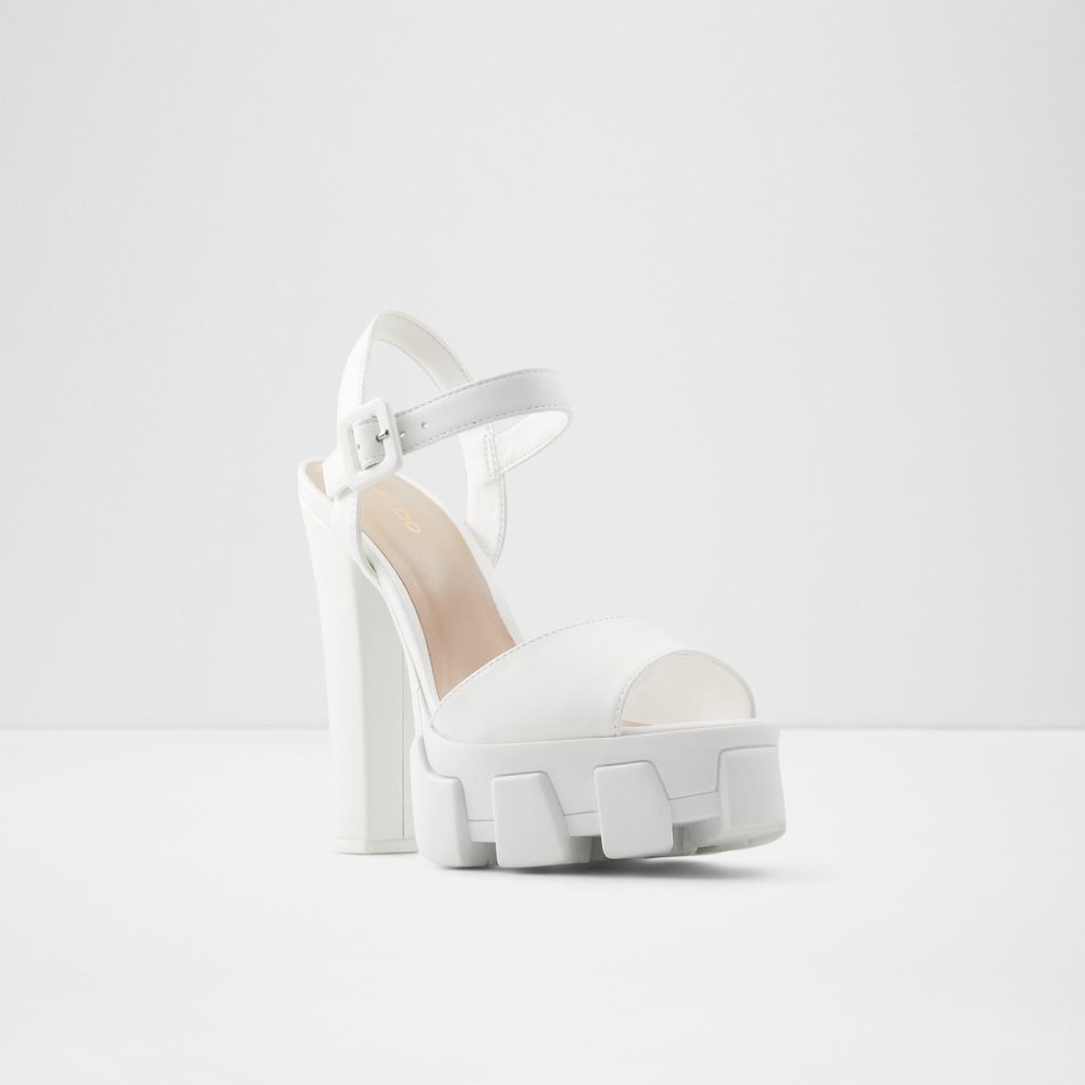 Chaussures Plateforme Aldo Verrajan High Sandal - Blanche Femme | DKUE-34755874