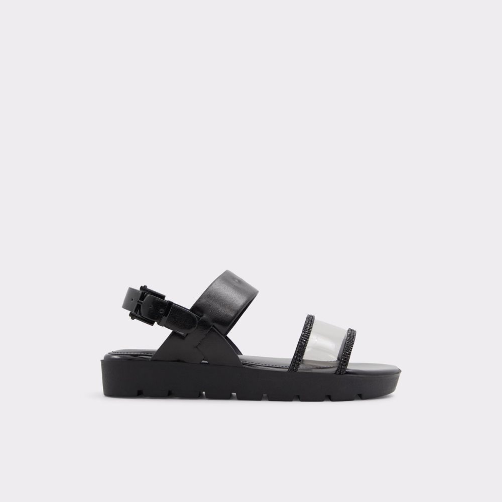 Sandales Aldo Hailey Plates Sandal - Lug Sole Noir Femme | JFFQ-90099437