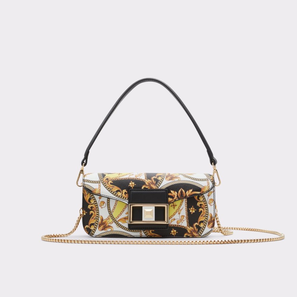 Sacs à Bandoulière Aldo Bellomax Noir Doré Multicolore Femme | QHJY-91072947