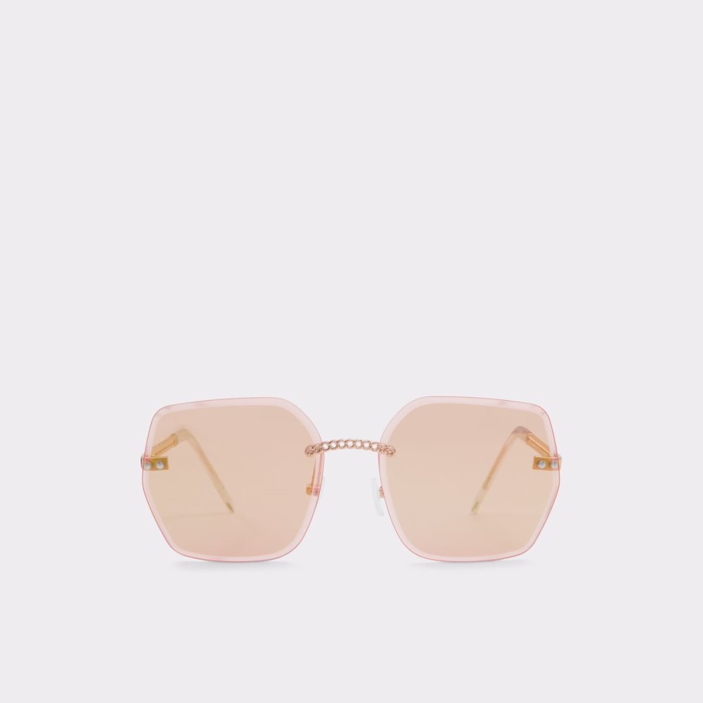 Lunettes de Soleil Aldo Yeranna Rectangle Rose Doré Femme | SWLS-82208064