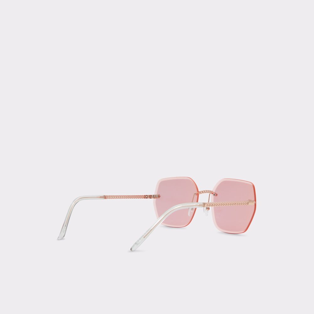 Lunettes de Soleil Aldo Yeranna Rectangle Rose Doré Femme | SWLS-82208064