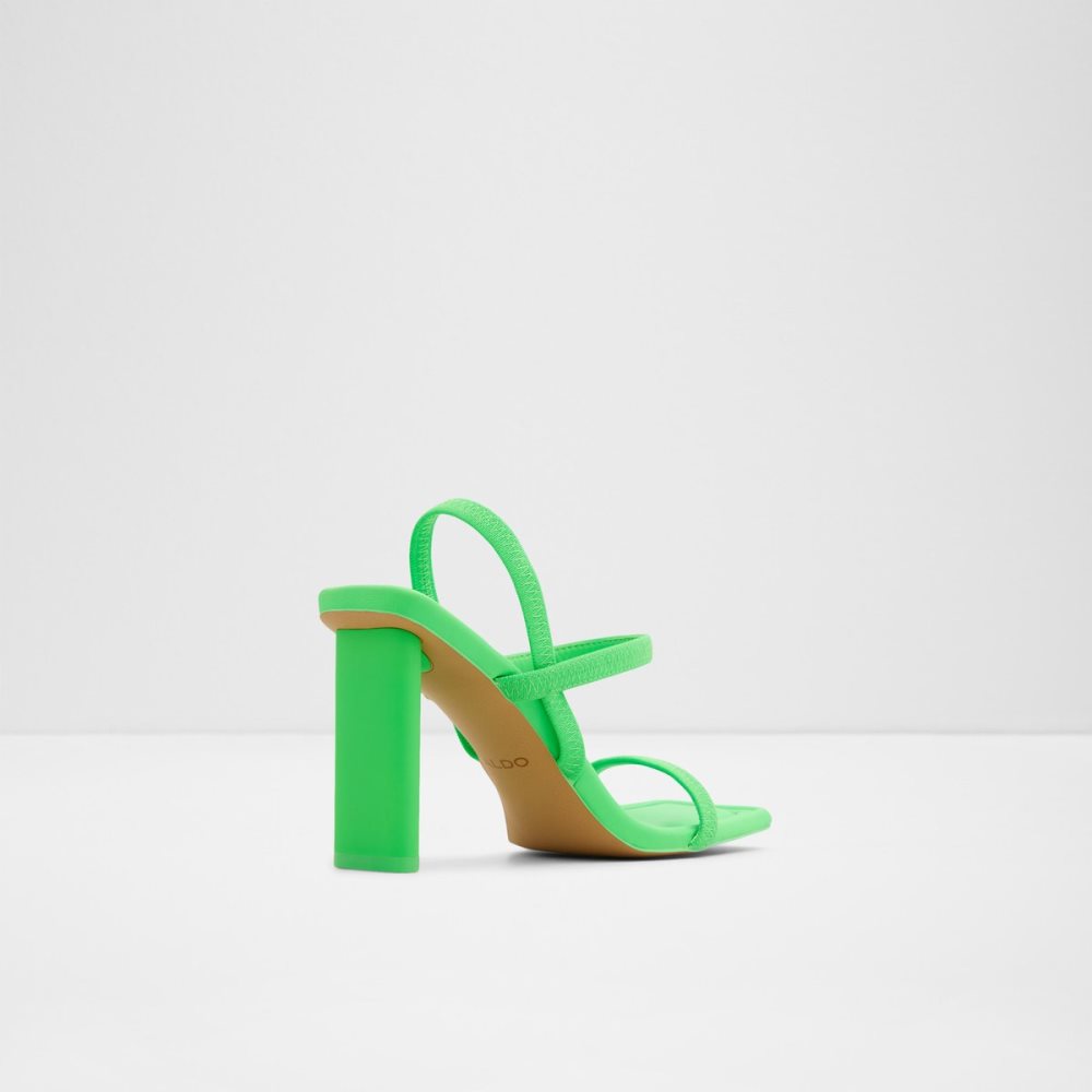 Talon Bloc Aldo Okurra Lanières Talons Sandal Vert Clair Femme | JZNA-95790719