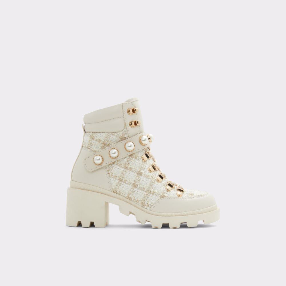 Bottes de combat Aldo Afirasean - Lug Sole Blanche Femme | ALOM-28111067