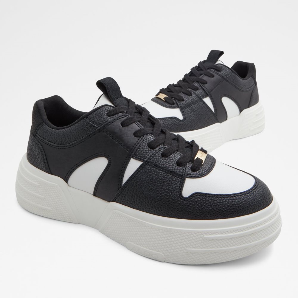 Baskets Aldo Zeus Low Top - Lug Sole Noir Homme | OQAU-94447228