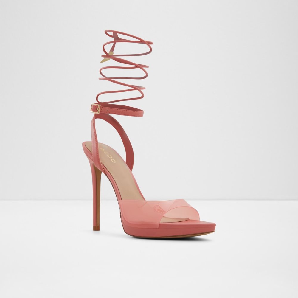 Chaussures Plateforme Aldo Docilla Lanières Talons Sandal - Stiletto Rose Femme | MMMR-14335827