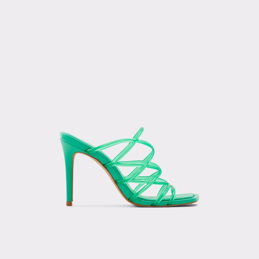 Sandales Aldo Brigette Lanières Talons Sandal - Stiletto Vert Femme | XXFU-10969146