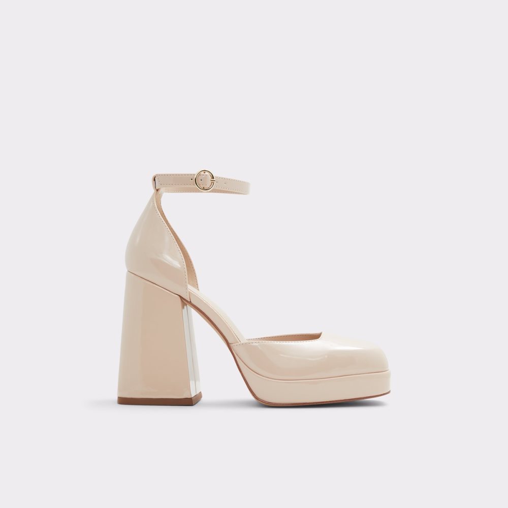 Chaussures Plateforme Aldo Emjay Talons Mary Janes - Cup Sole Beige Femme | LJLE-36712627