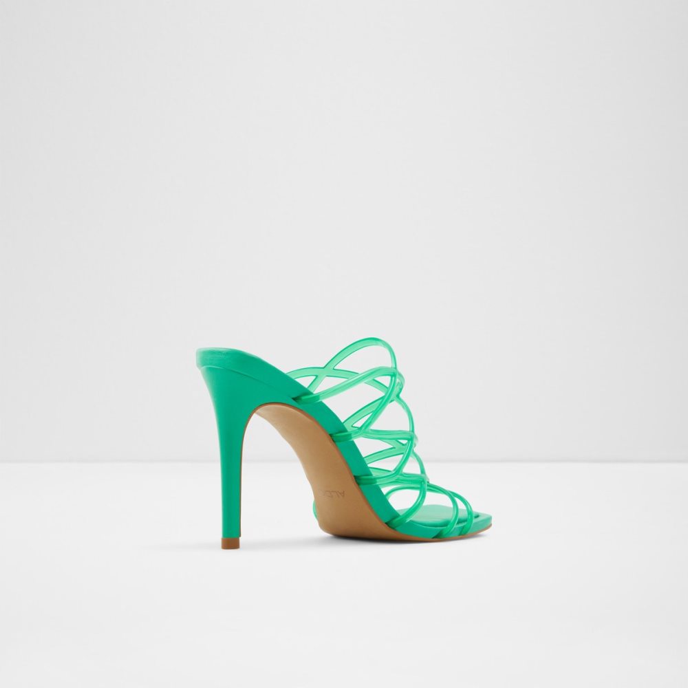 Sandales Aldo Brigette Lanières Talons Sandal - Stiletto Vert Femme | XXFU-10969146