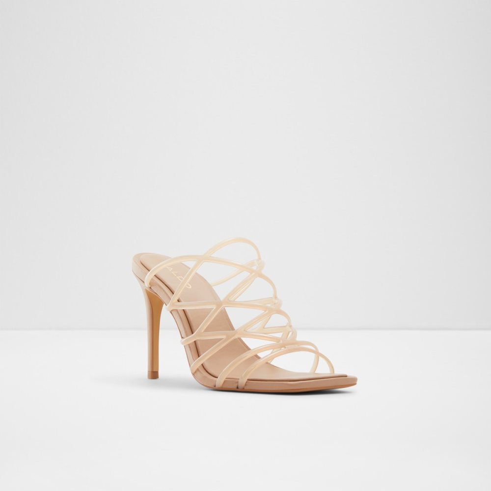 Sandales Aldo Brigette Lanières Talons Sandal - Stiletto Beige Femme | WULM-51526367