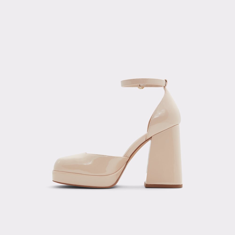 Chaussures Plateforme Aldo Emjay Talons Mary Janes - Cup Sole Beige Femme | LJLE-36712627