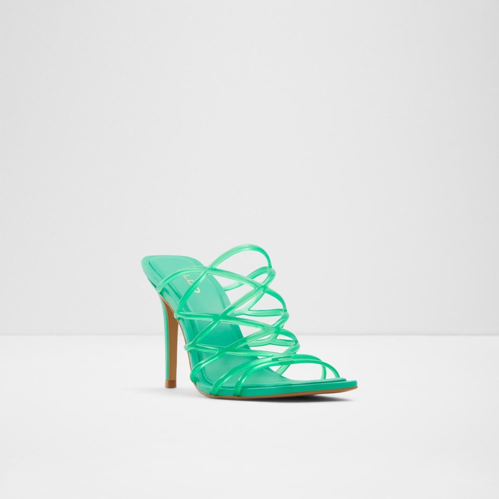 Sandales Aldo Brigette Lanières Talons Sandal - Stiletto Vert Femme | XXFU-10969146