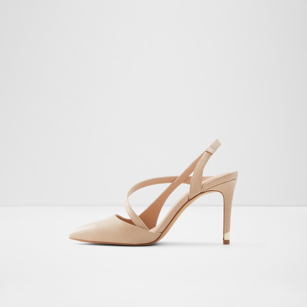 Talons Aldo Noideaa Brides Back High - Stiletto Beige Femme | AFYF-35296312