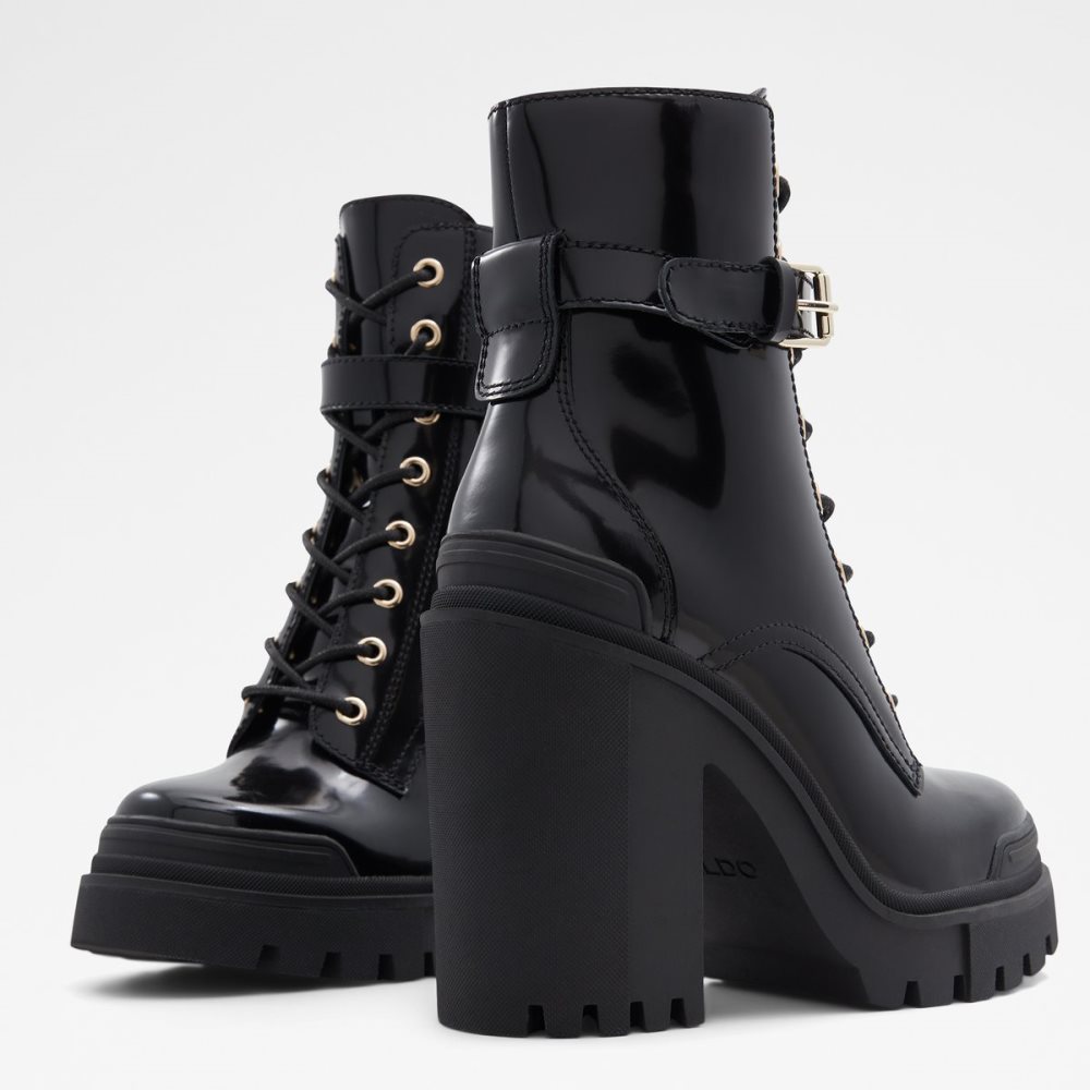 Bottes de combat Aldo Uplift - Lug Sole Noir Femme | VAAD-95016609