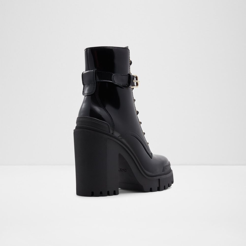 Bottes de combat Aldo Uplift - Lug Sole Noir Femme | VAAD-95016609