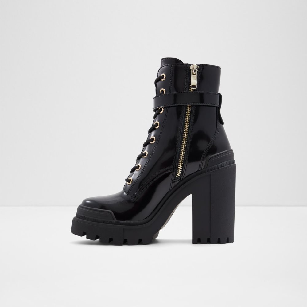 Bottes de combat Aldo Uplift - Lug Sole Noir Femme | VAAD-95016609