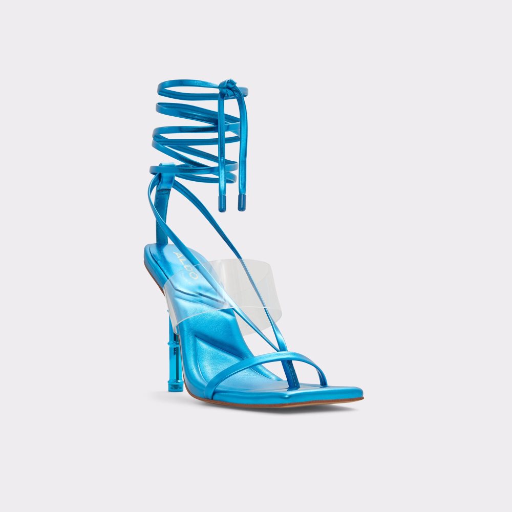 Sandales Aldo Elektra Lanières Talons Sandal Bleu Femme | RLPY-85048756