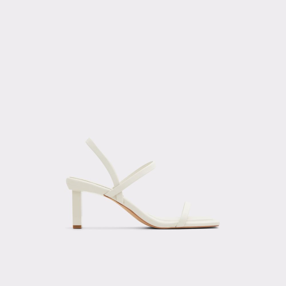 Talon Bloc Aldo Lokurr Brides Back Talons Sandal Blanche Femme | DYQA-83177169