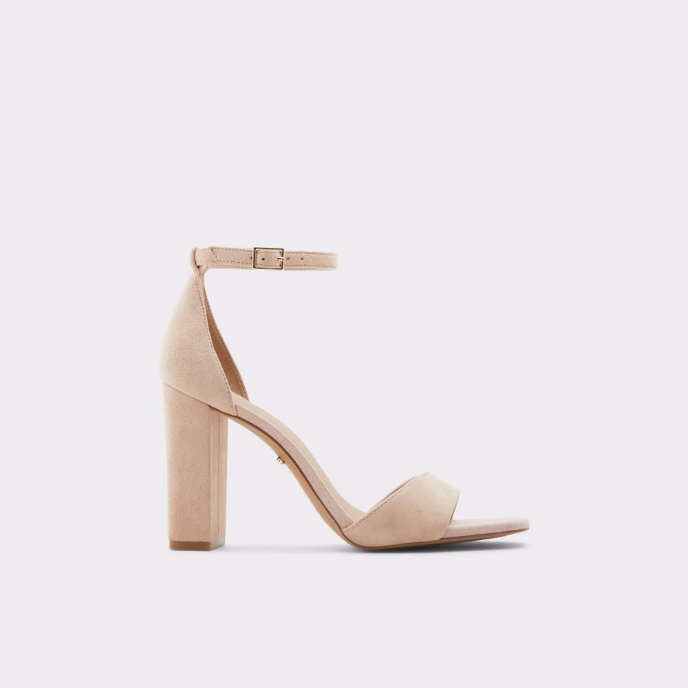 Talon Bloc Aldo Enaegyn Brides Talons Sandal - Cup Sole Beige Femme | QDMS-95472383