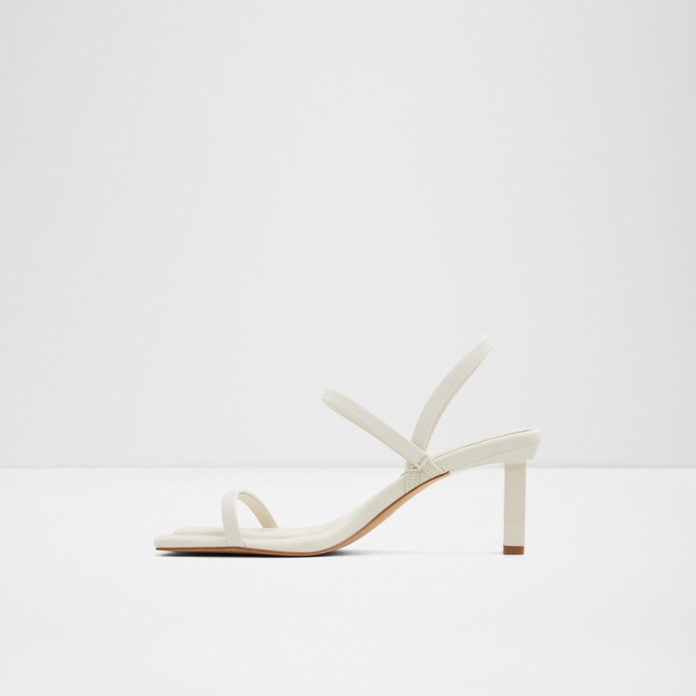 Talon Bloc Aldo Lokurr Brides Back Talons Sandal Blanche Femme | DYQA-83177169