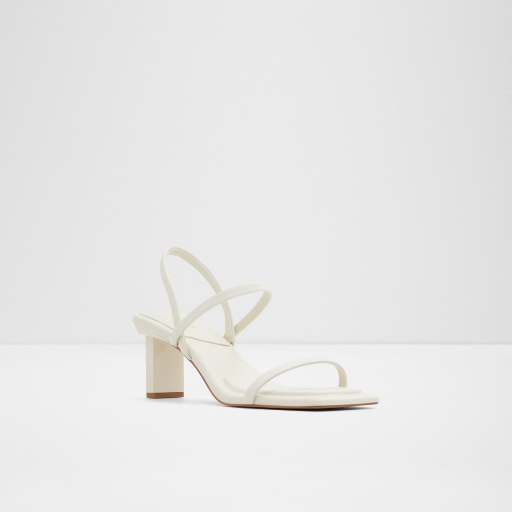 Talon Bloc Aldo Lokurr Brides Back Talons Sandal Blanche Femme | DYQA-83177169