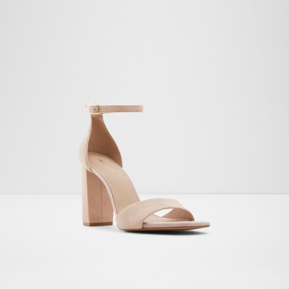 Talon Bloc Aldo Enaegyn Brides Talons Sandal - Cup Sole Beige Femme | QDMS-95472383