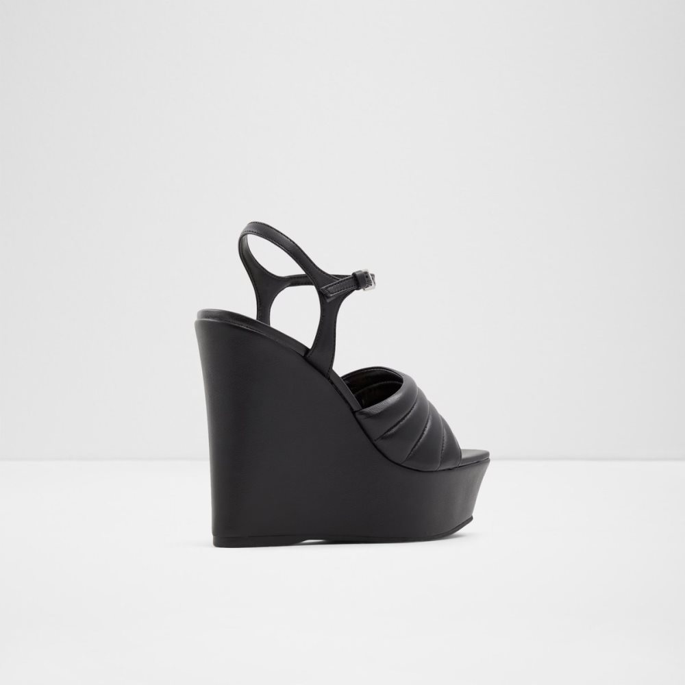 Sandales Aldo Parri Talons Sandal - Wedge Noir Femme | TNIU-82143565