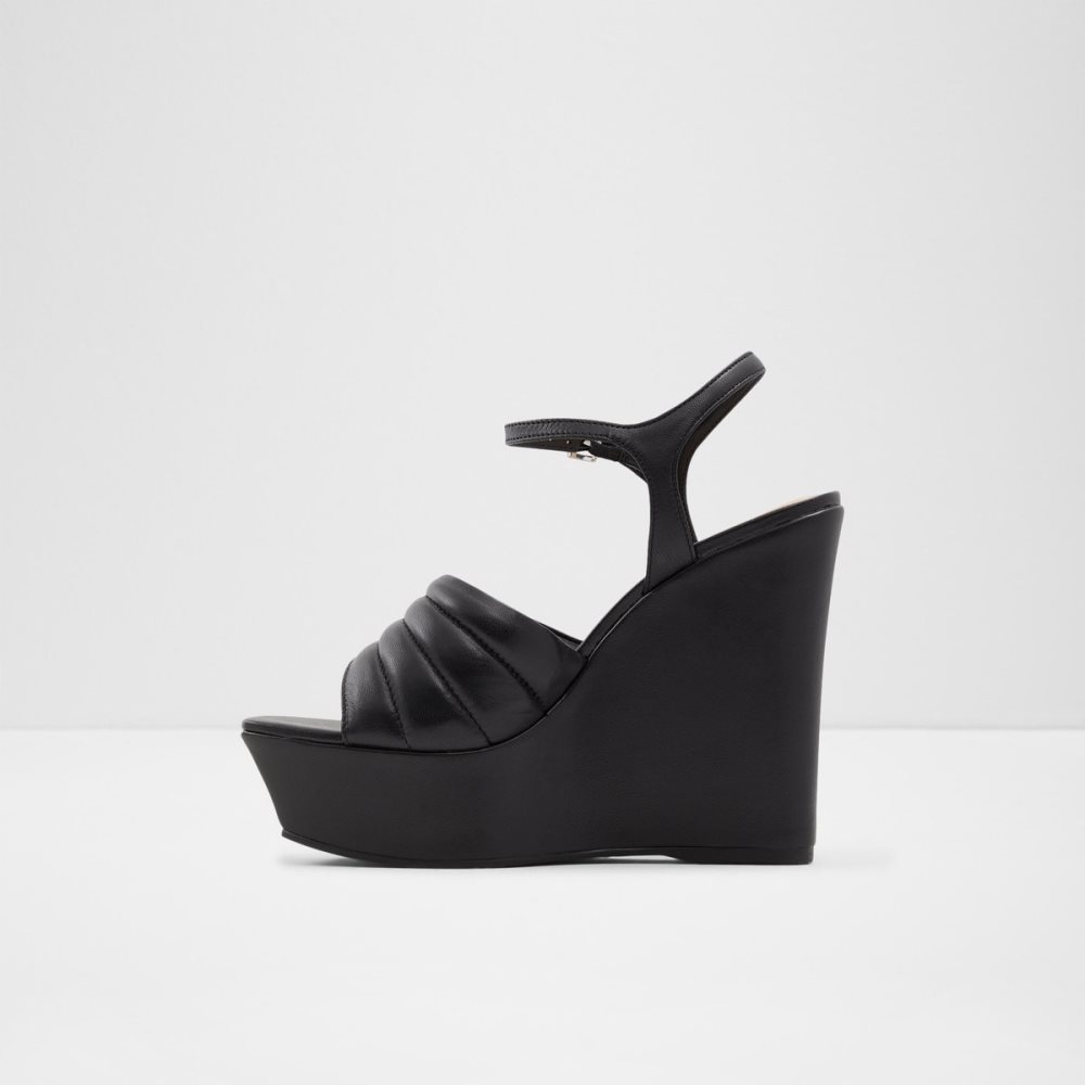 Sandales Aldo Parri Talons Sandal - Wedge Noir Femme | TNIU-82143565