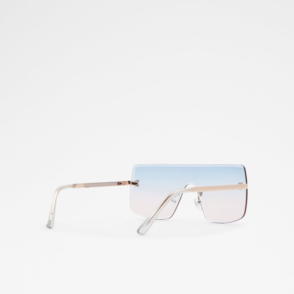 Lunettes de Soleil Aldo Ocorenna Shield Bleu Clair Femme | UGWE-50883556