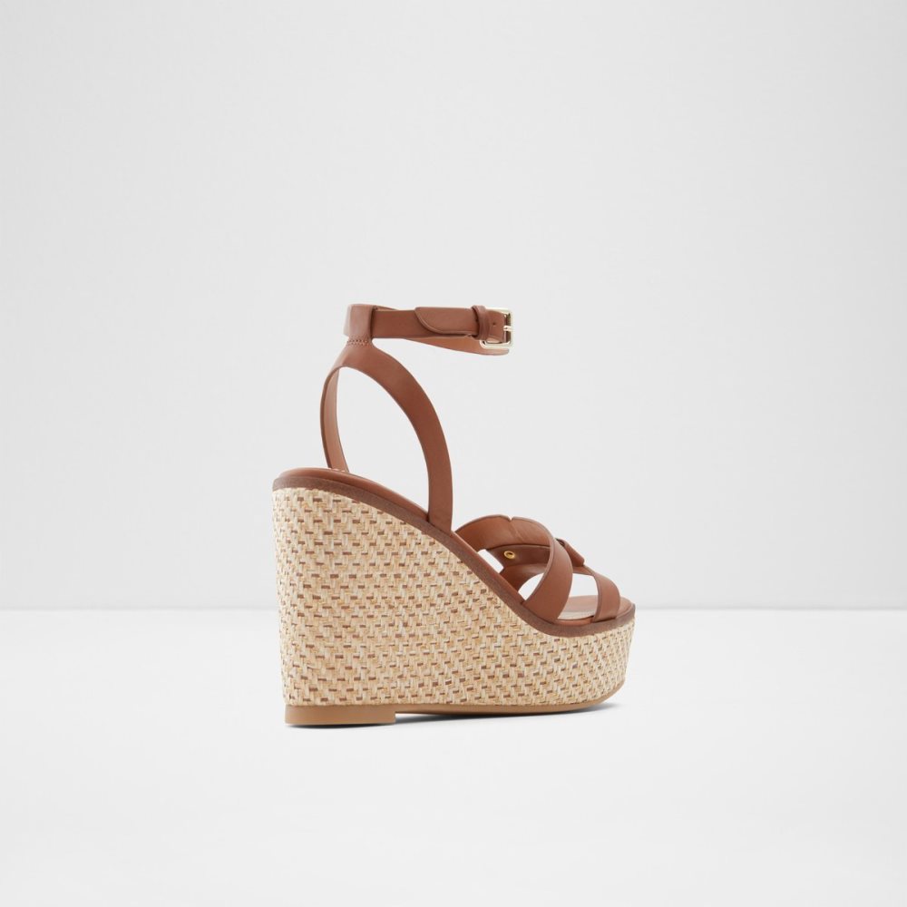 Sandales Aldo Onan Wedge Sandal - Wedge Marron Femme | JRYQ-43590654