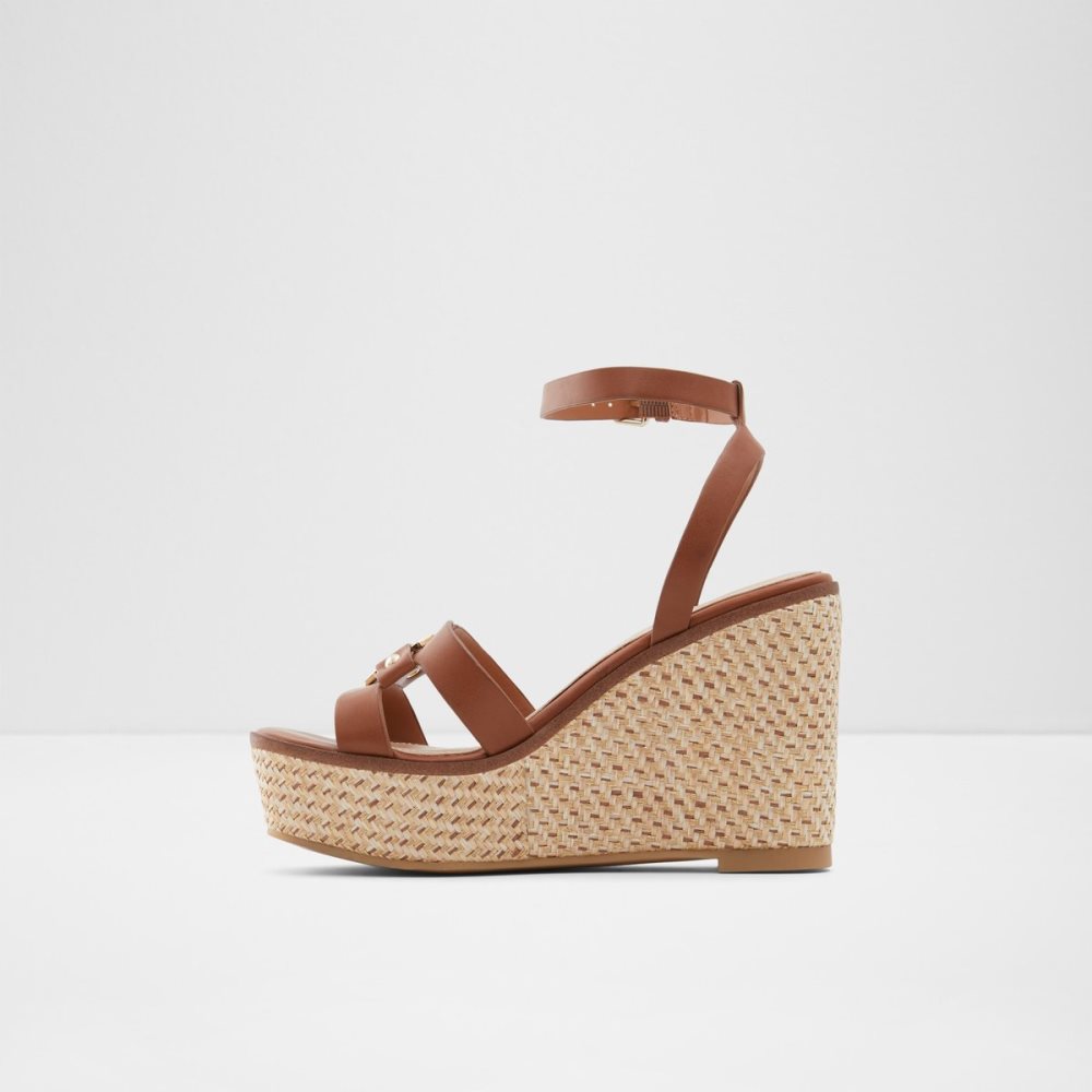 Sandales Aldo Onan Wedge Sandal - Wedge Marron Femme | JRYQ-43590654