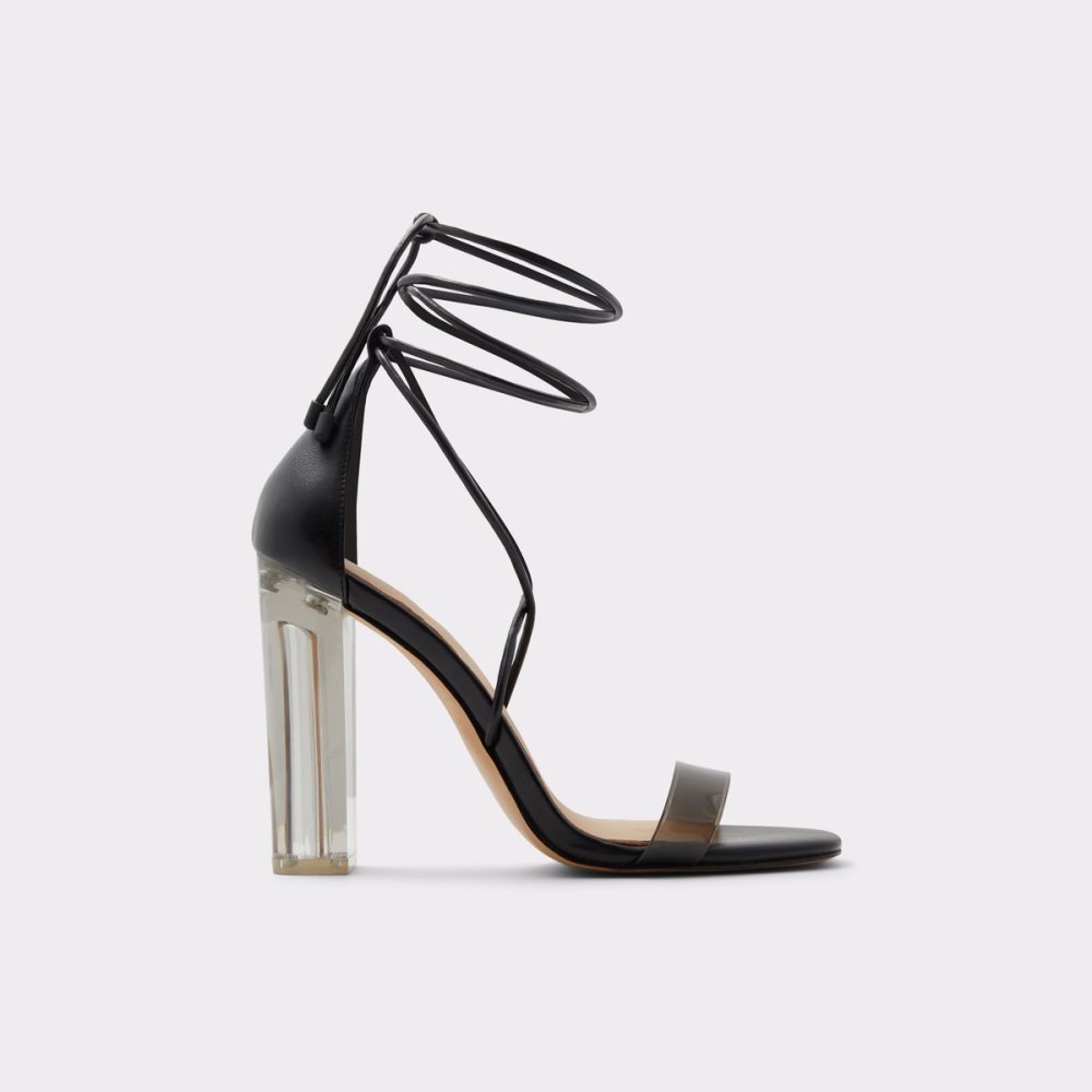 Talons Aldo Onardonia Lanières Talons Sandal Noir Femme | XISJ-40772349