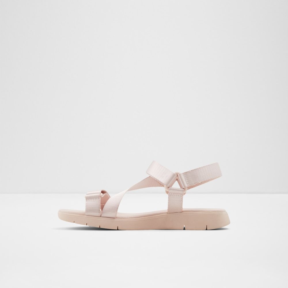 Sandales Aldo Eoweniel Lanières Plates Sandal Rose Clair Femme | SFXC-10237792