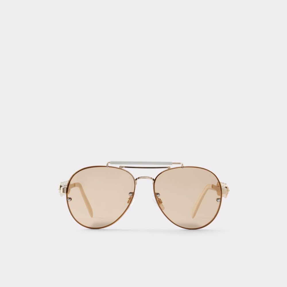 Lunettes de Soleil Aldo Unoe Square Doré Femme | WEAT-98728874