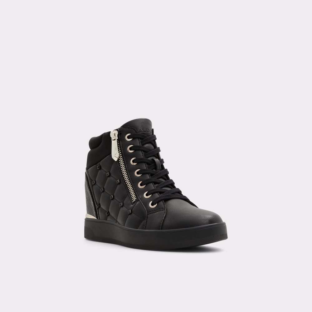 Baskets Aldo Ailannah High Top - Wedge Noir Femme | LXNH-27650846