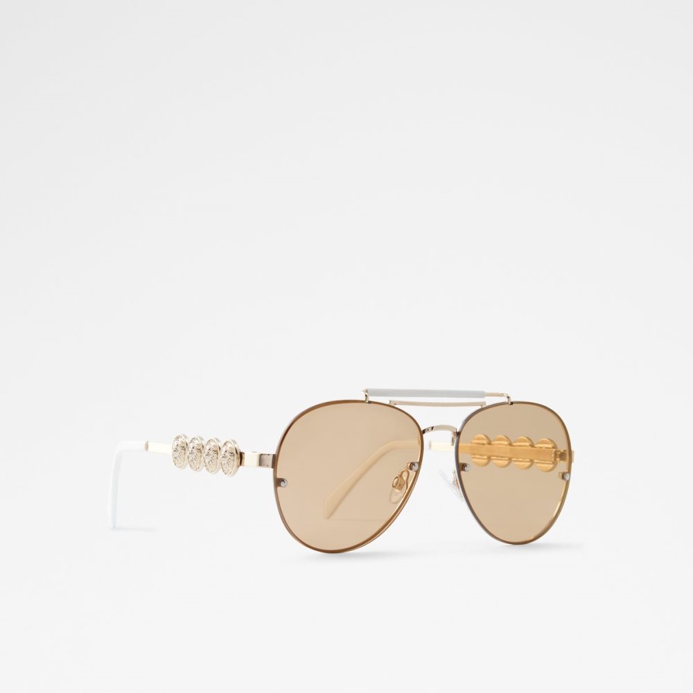 Lunettes de Soleil Aldo Unoe Square Doré Femme | WEAT-98728874