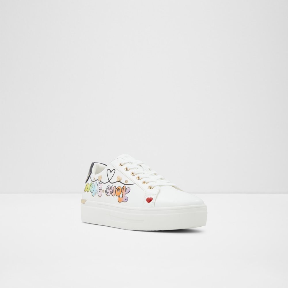 Baskets Aldo Lovemore Low Top Blanche Multicolore Femme | UGGZ-52031488