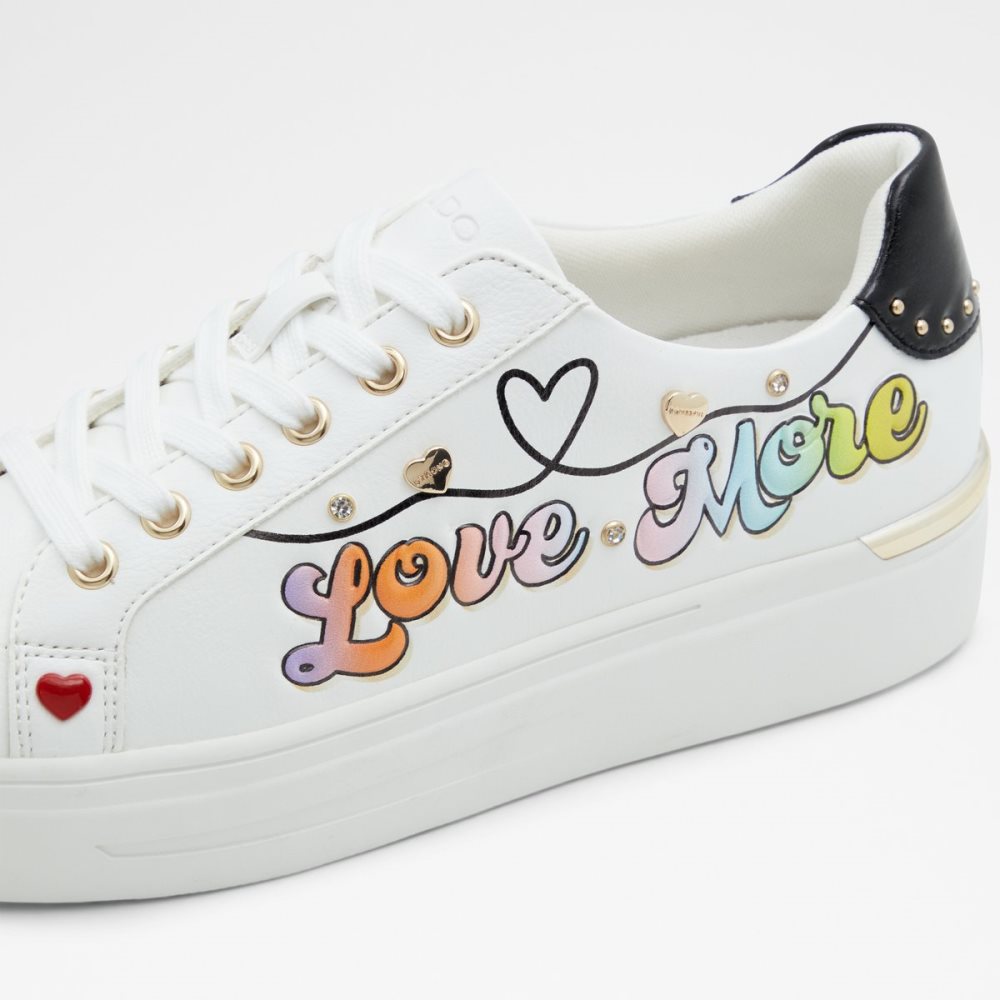 Baskets Aldo Lovemore Low Top Blanche Multicolore Femme | UGGZ-52031488