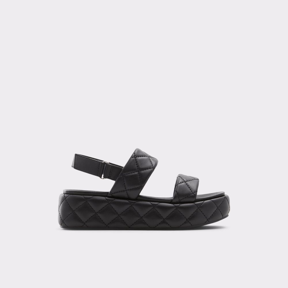 Sandales Aldo Cossette Wedge Sandal - Flatform Noir Femme | XQSZ-18010052