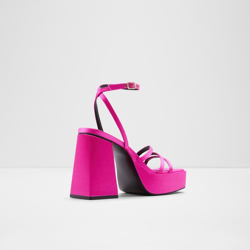 Chaussures Plateforme Aldo Landabriver Lanières Talons Sandal - Plateforme Rose Clair Femme | SFZX-07406508