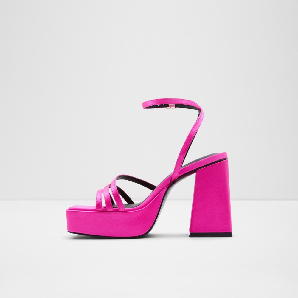 Chaussures Plateforme Aldo Landabriver Lanières Talons Sandal - Plateforme Rose Clair Femme | SFZX-07406508