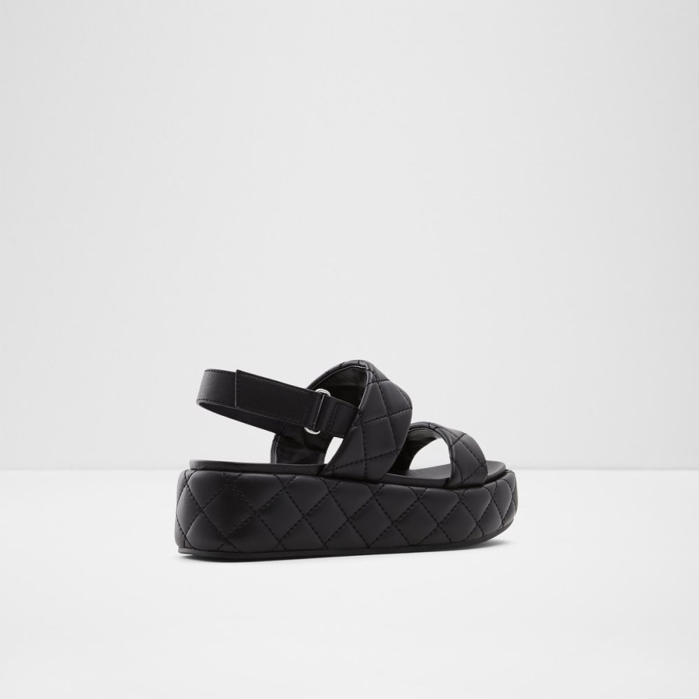 Sandales Aldo Cossette Wedge Sandal - Flatform Noir Femme | XQSZ-18010052