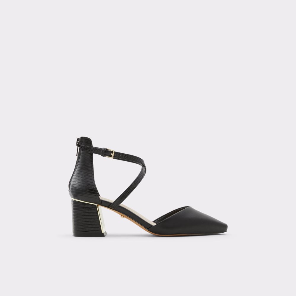 Talon Bloc Aldo Grarwen Brides Talons Noir Femme | QPWS-93467701