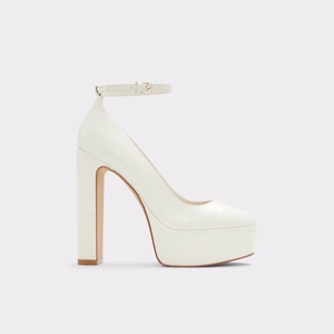 Talon Bloc Aldo Fonda Brides Talons - Flatform Blanche Femme | XMXE-85526125