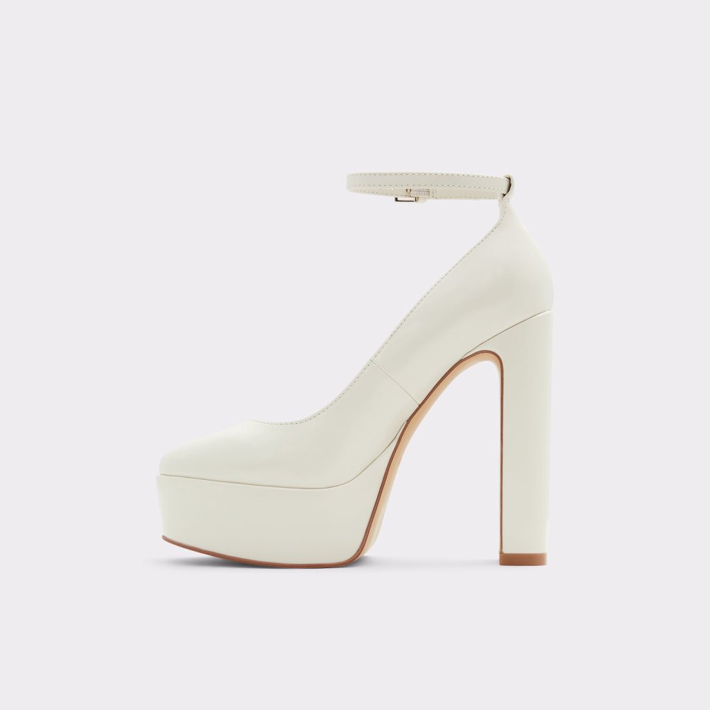 Talon Bloc Aldo Fonda Brides Talons - Flatform Blanche Femme | XMXE-85526125