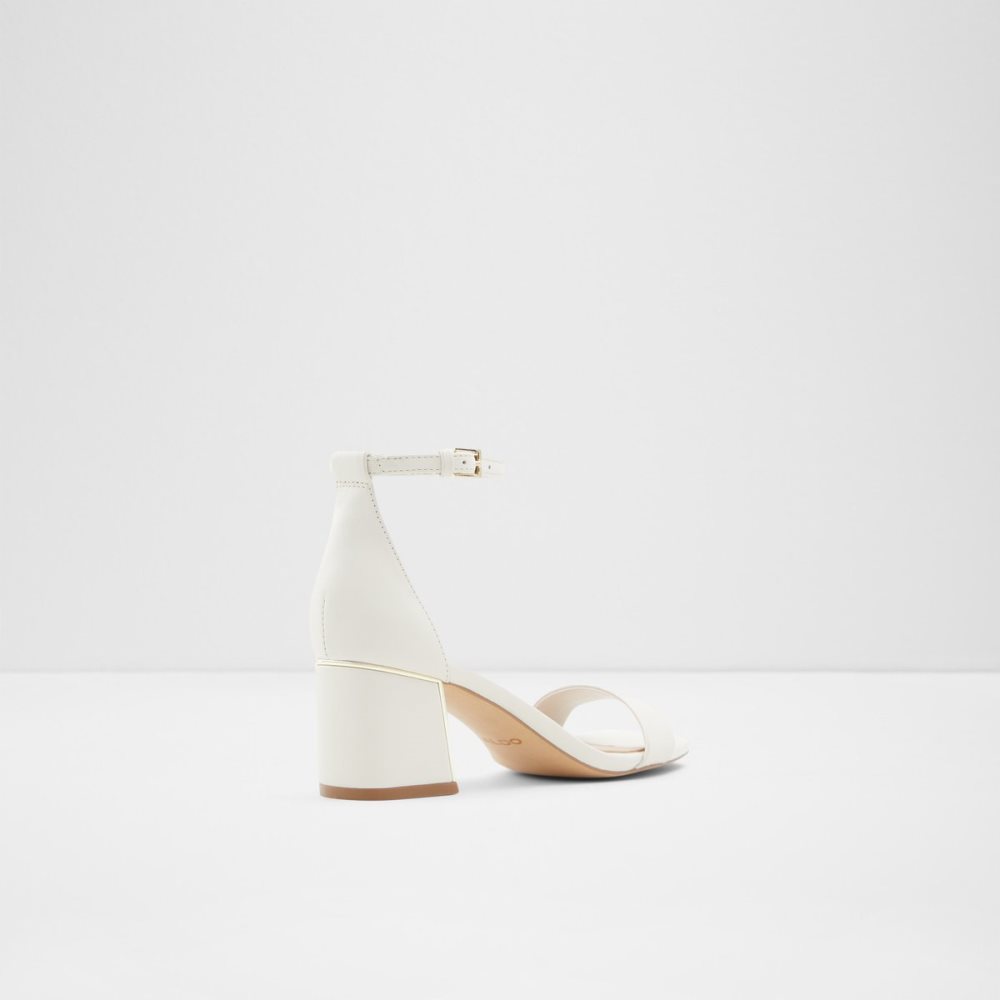 Talon Bloc Aldo Kedeaviel High Sandal Blanche Femme | KJXJ-11549337